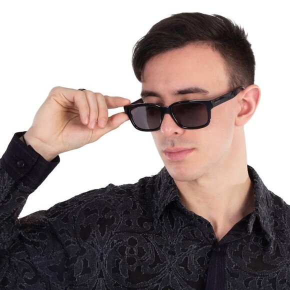 FX04960B Gucci Grey Rectangular Men's Sunglasses GG1583S 001 56 GG1583S 001 56 - Picture 2 of 6